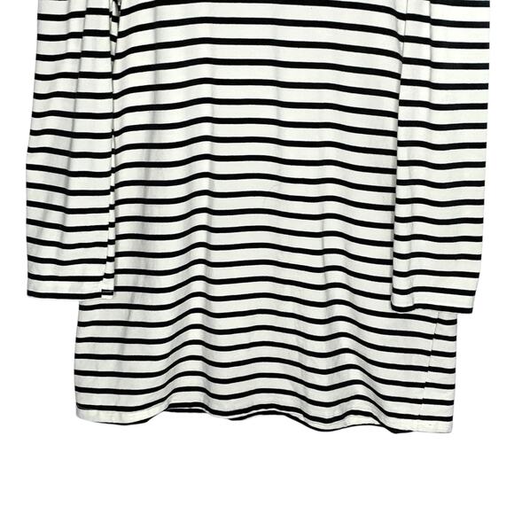 Tuckernuck XXL Pomander Place Navy Stripe Mini Tee Dress Tunic Black Cream - Picture 5 of 8